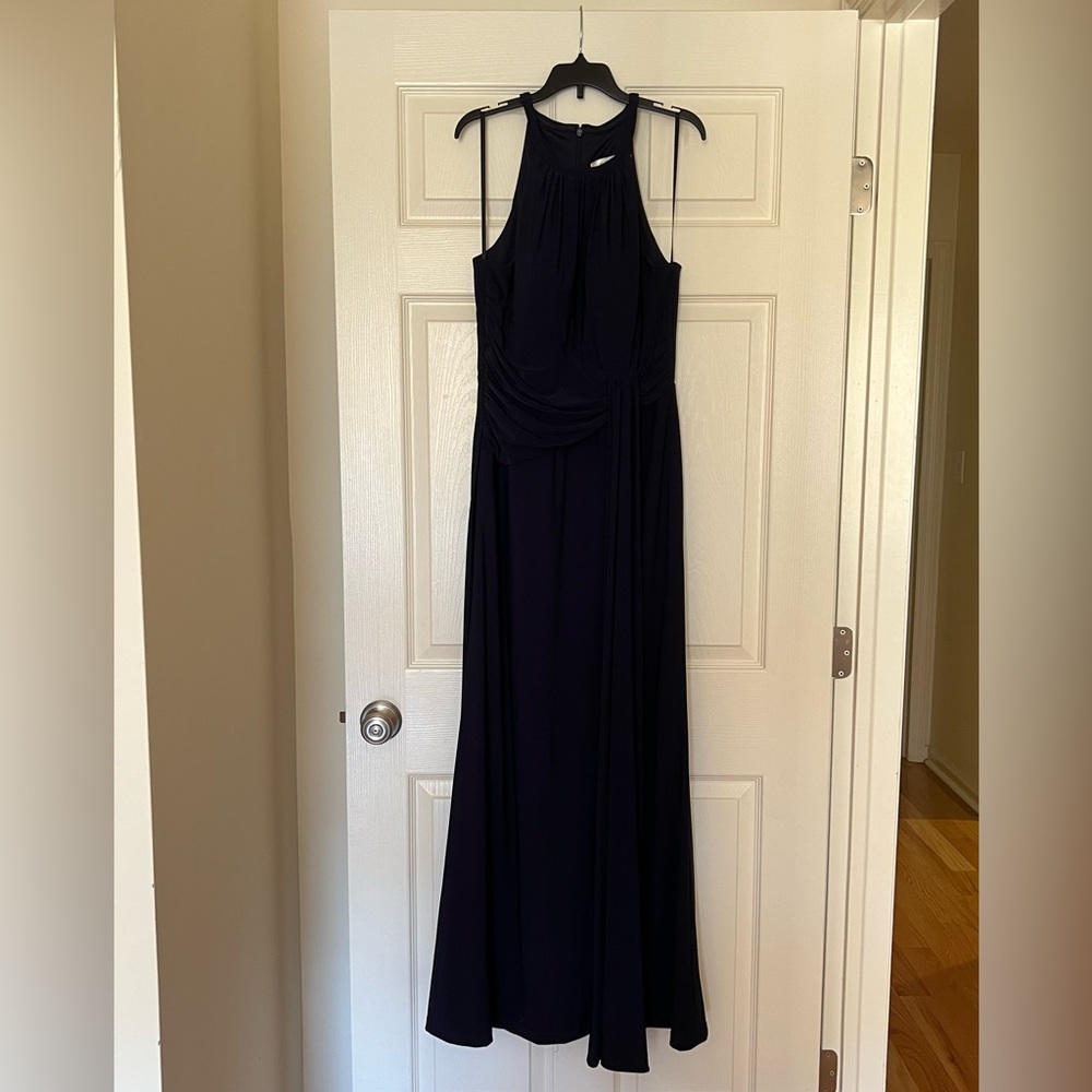 Eliza J navy long formal dress